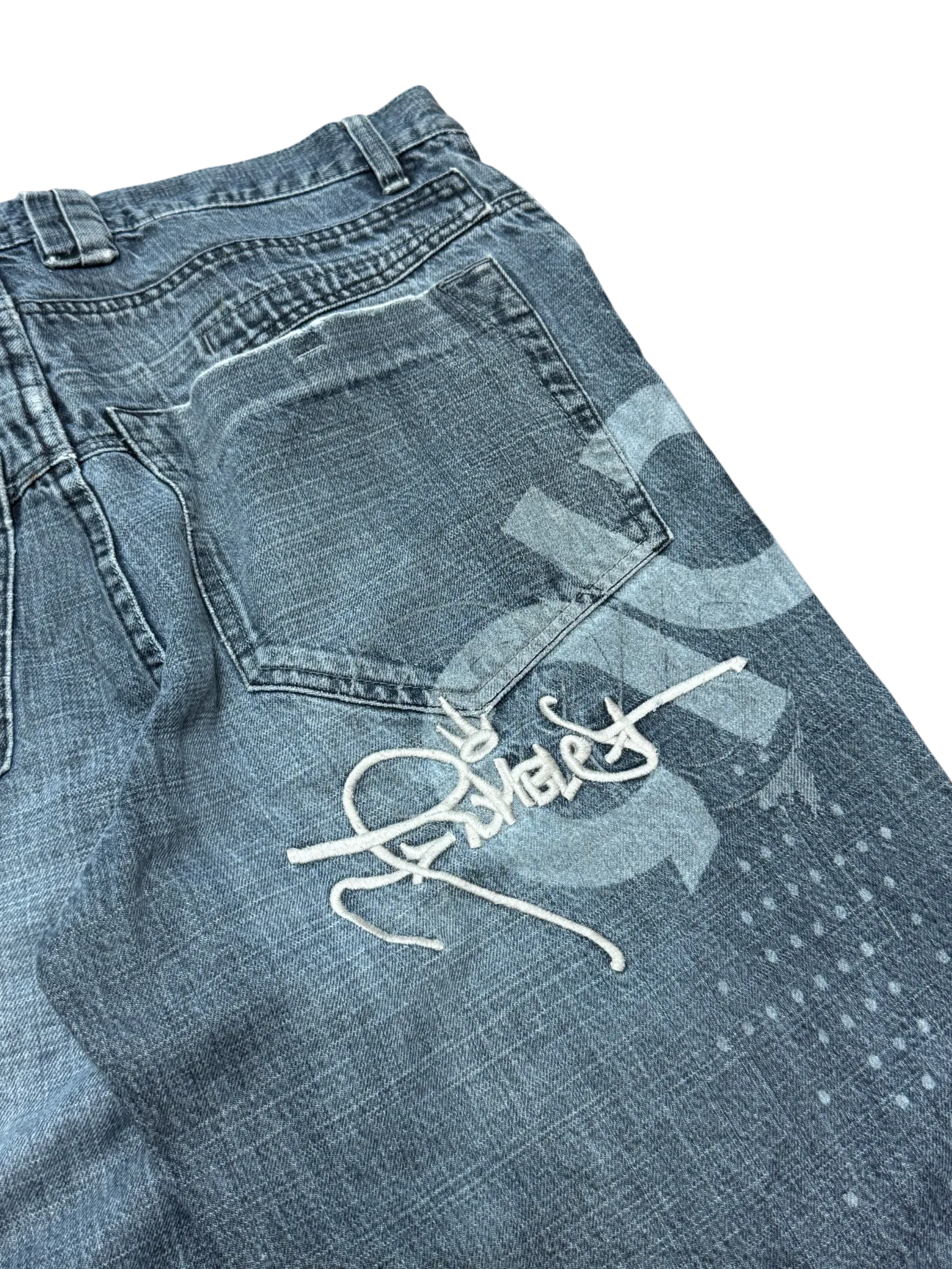 [V0901] Vintage y2k / 2000s Rumble blaue baggy jeans