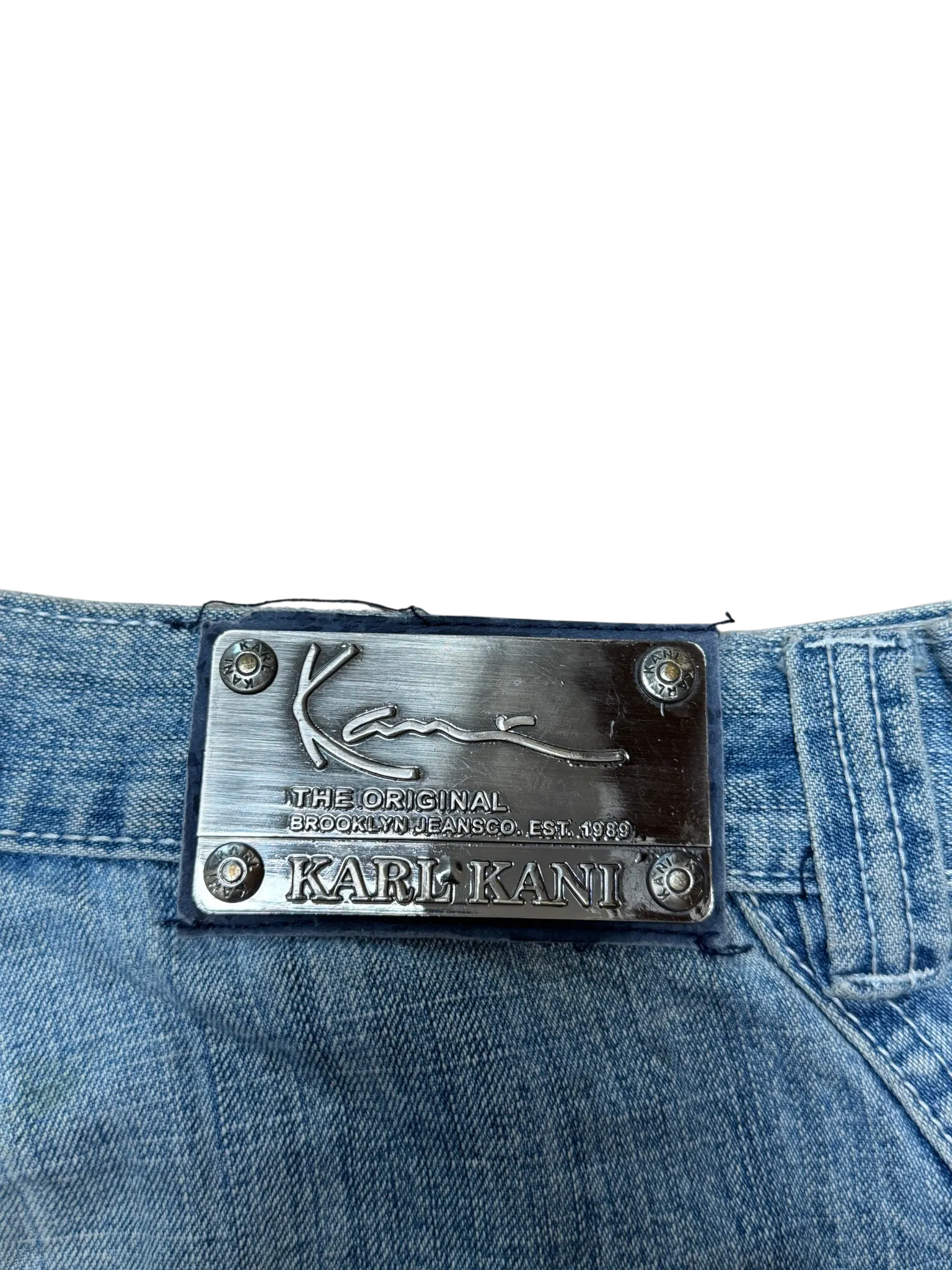 [V0939] Vintage y2k / 2000s Karl Kani blaue baggy jeans