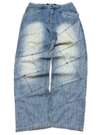 [V0939] Vintage y2k / 2000s Karl Kani blaue baggy jeans