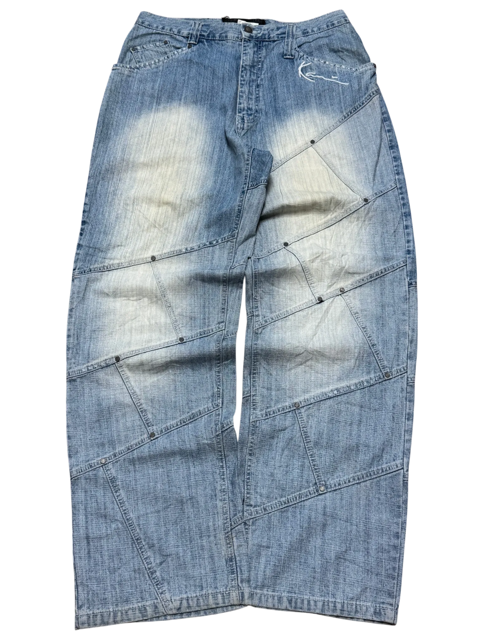[V0939] Vintage y2k / 2000s Karl Kani blaue baggy jeans