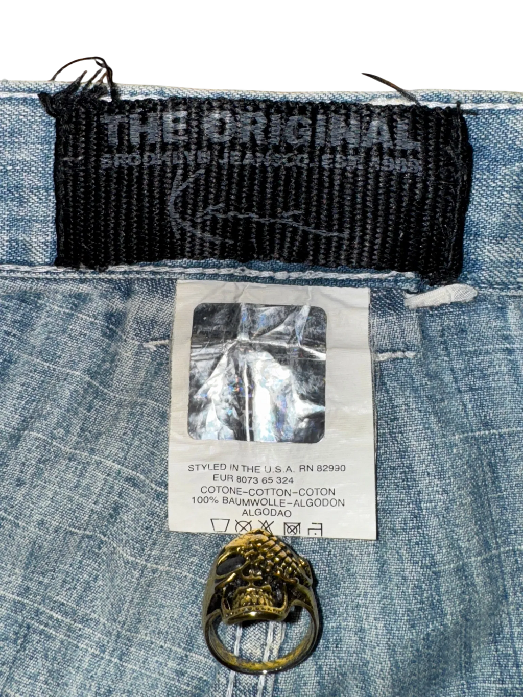 [V0939] Vintage y2k / 2000s Karl Kani blaue baggy jeans