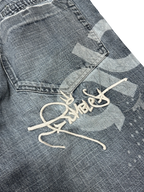 [V0901] Vintage y2k / 2000s Rumble blaue baggy jeans