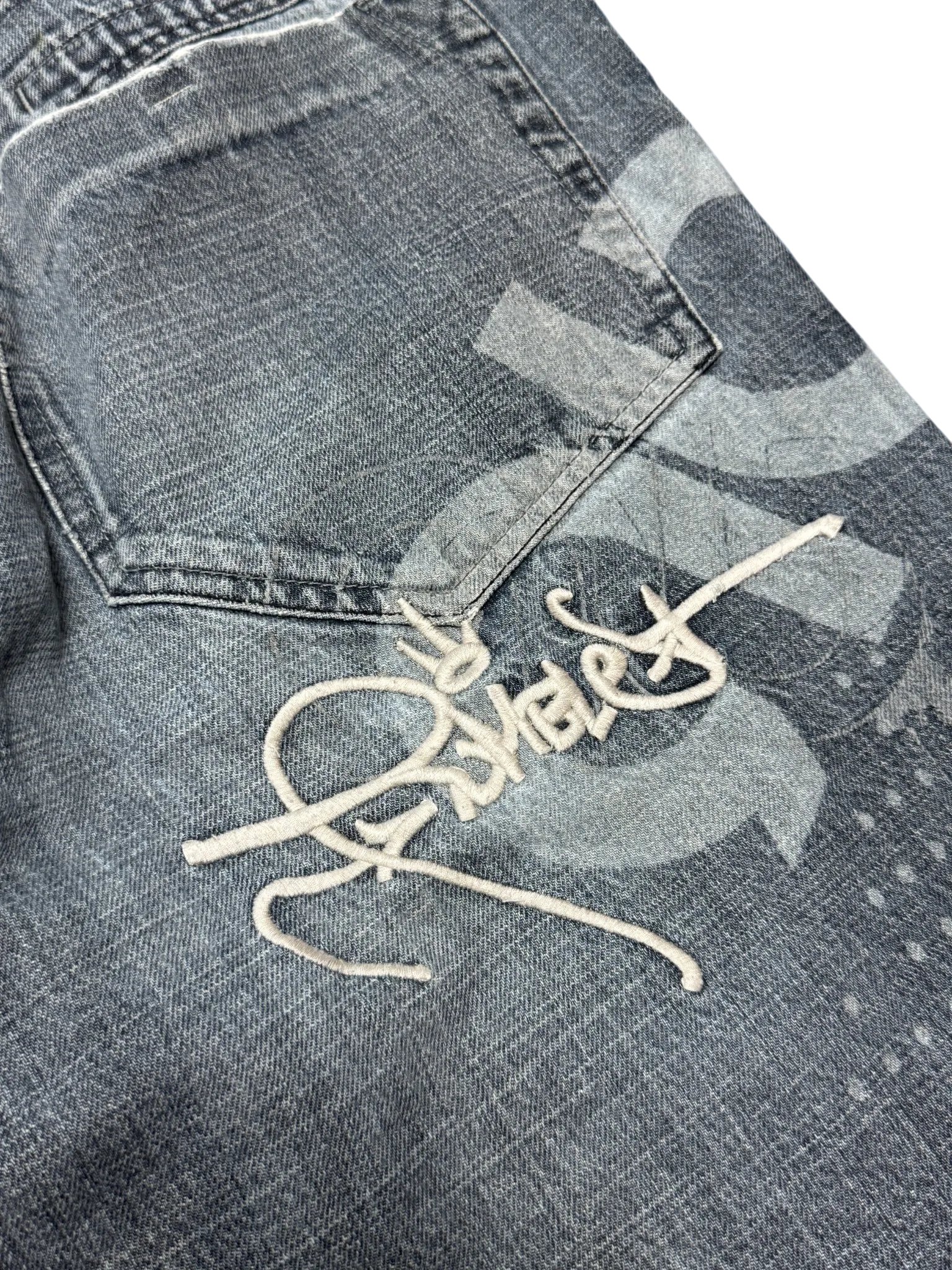 [V0901] Vintage y2k / 2000s Rumble blaue baggy jeans