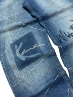[V0941] Vintage y2k / 2000s Karl Kani blaue baggy jeans