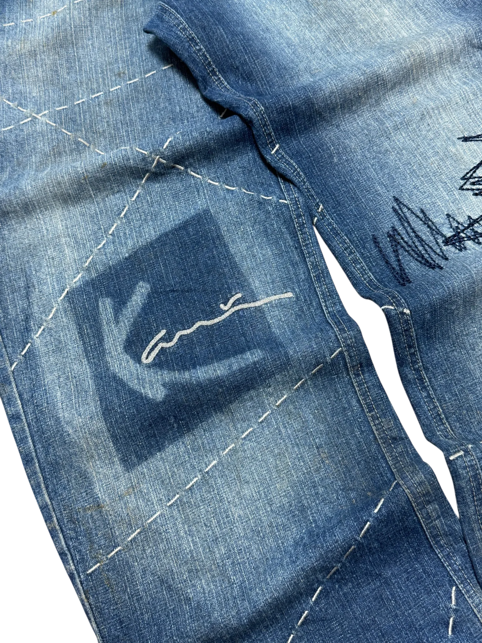 [V0941] Vintage y2k / 2000s Karl Kani blaue baggy jeans