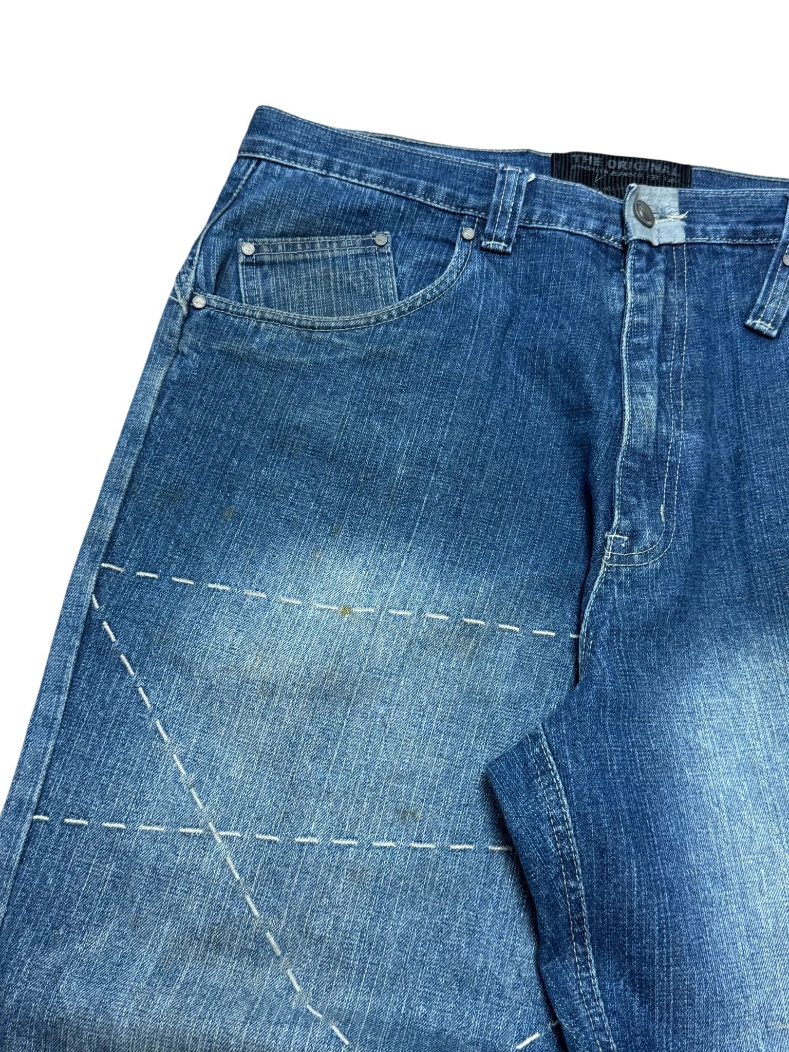 [V0941] Vintage y2k / 2000s Karl Kani blaue baggy jeans