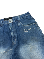 [V0941] Vintage y2k / 2000s Karl Kani blaue baggy jeans