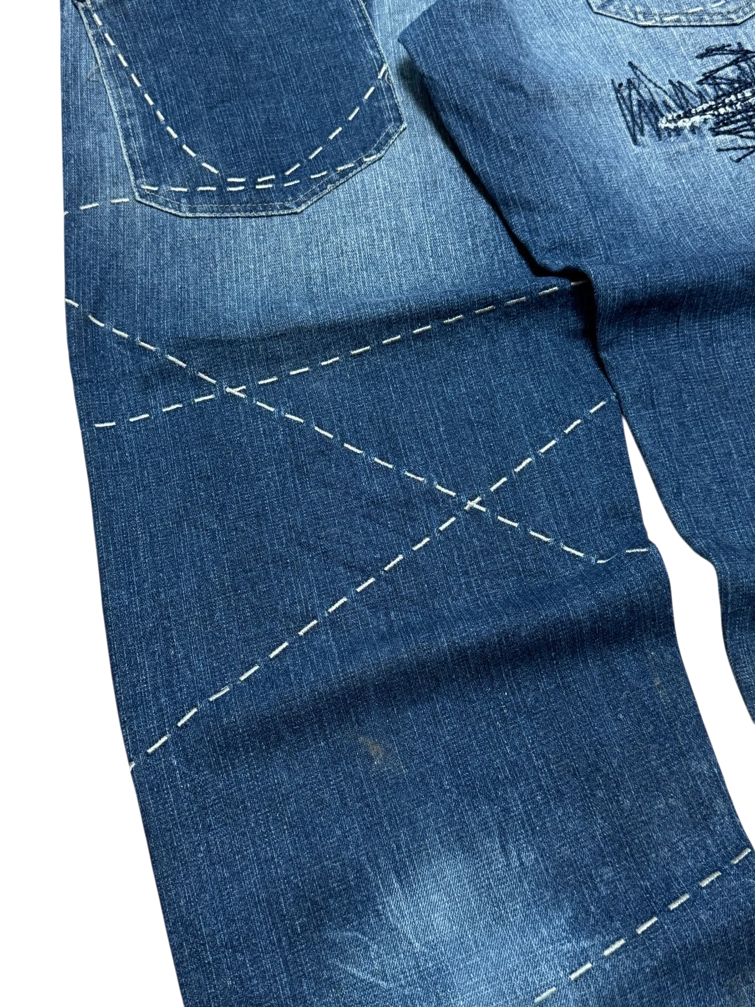 [V0941] Vintage y2k / 2000s Karl Kani blaue baggy jeans
