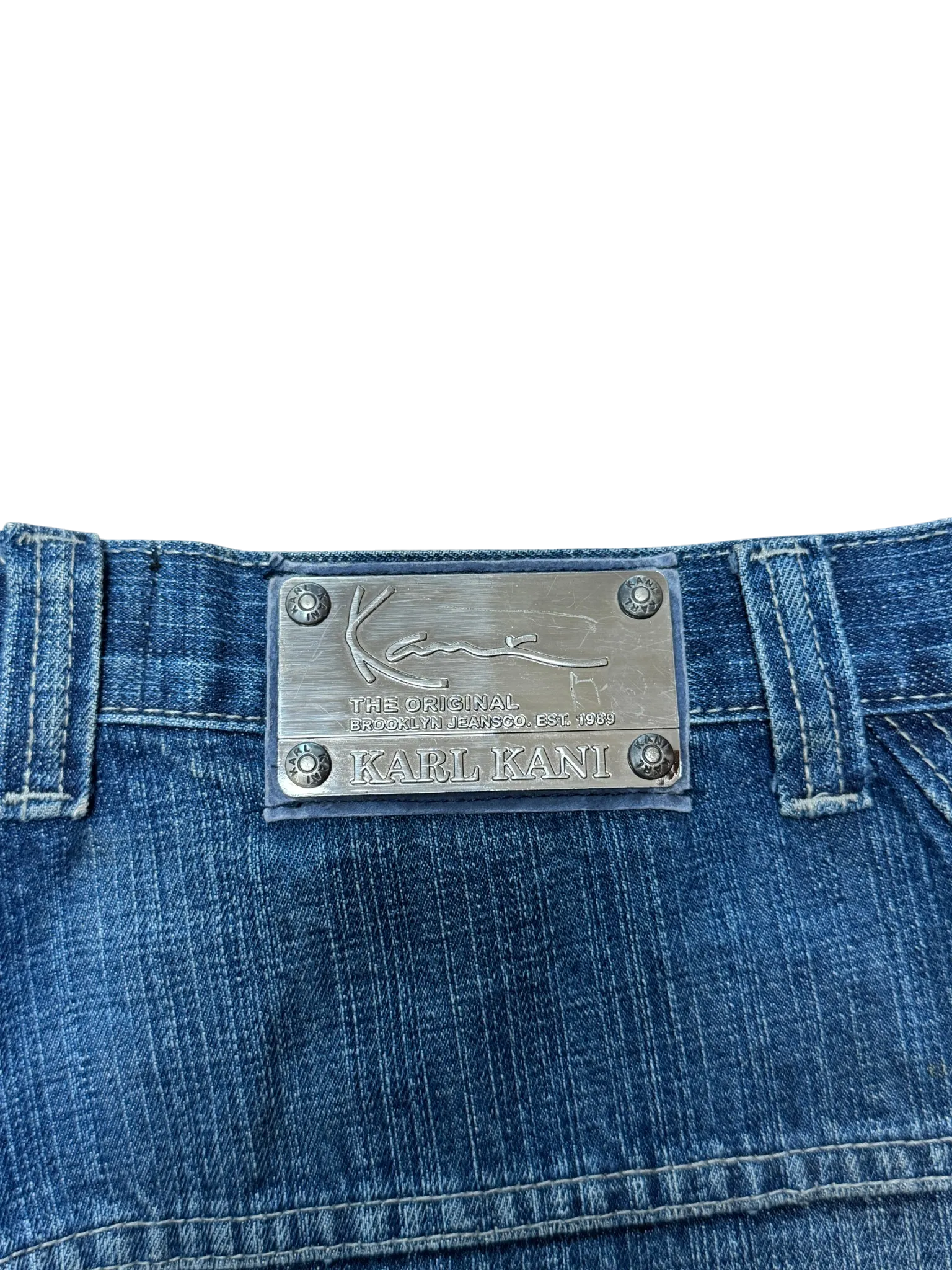 [V0941] Vintage y2k / 2000s Karl Kani blaue baggy jeans