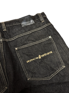 [V0930] Vintage y2k / 2000s Rocawear schwarze baggy jeans