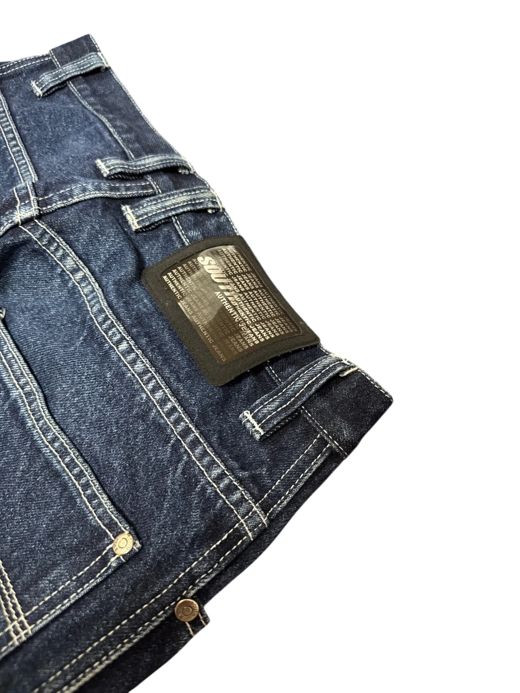 [V0886de] Vintage y2k Southpole marineblaue baggy jeans