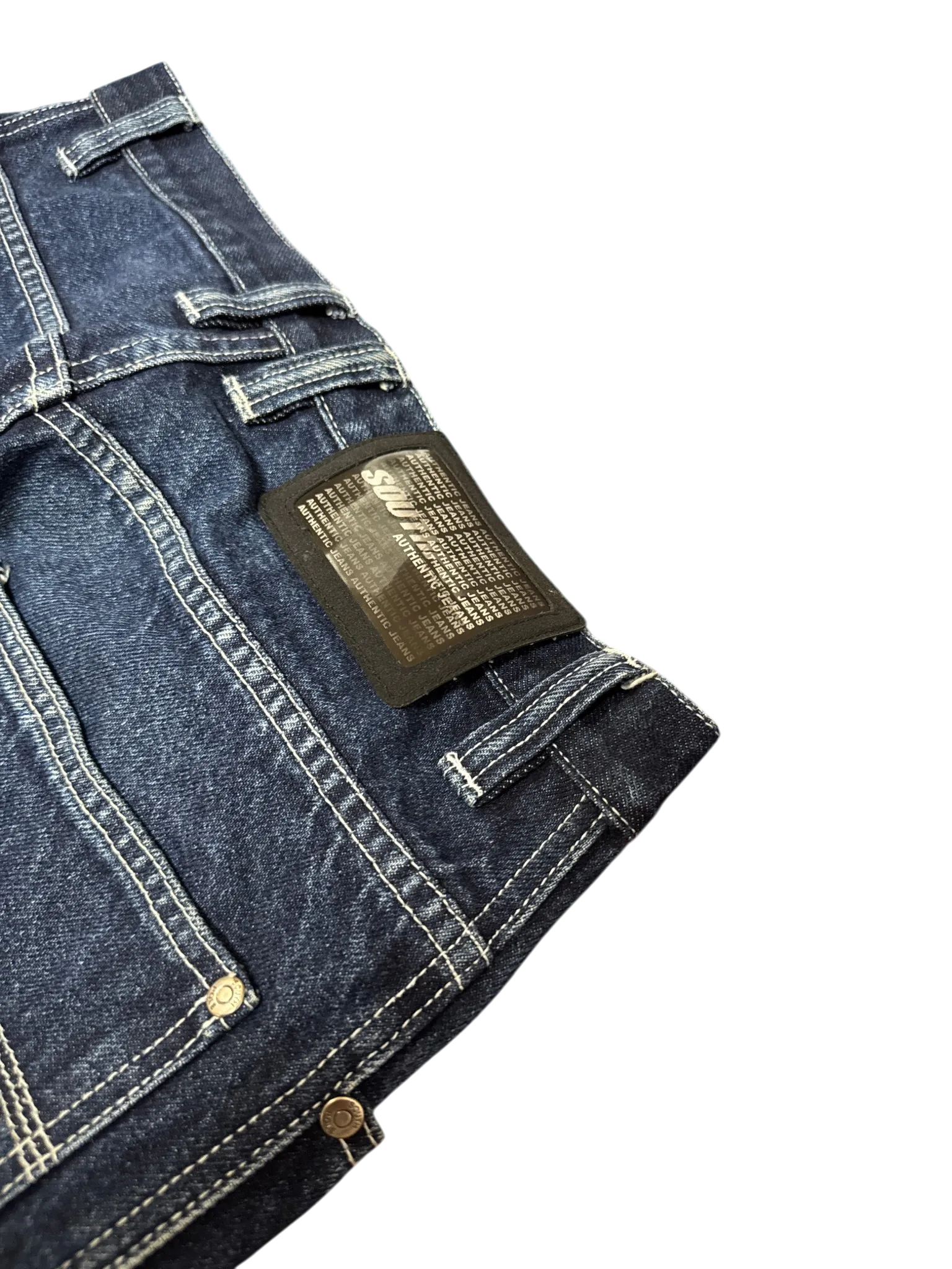 [V0886de] Vintage y2k Southpole marineblaue baggy jeans