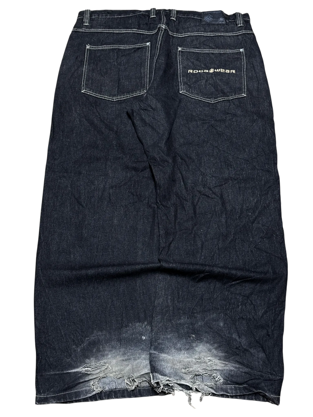 [V0930] Vintage y2k / 2000s Rocawear schwarze baggy jeans