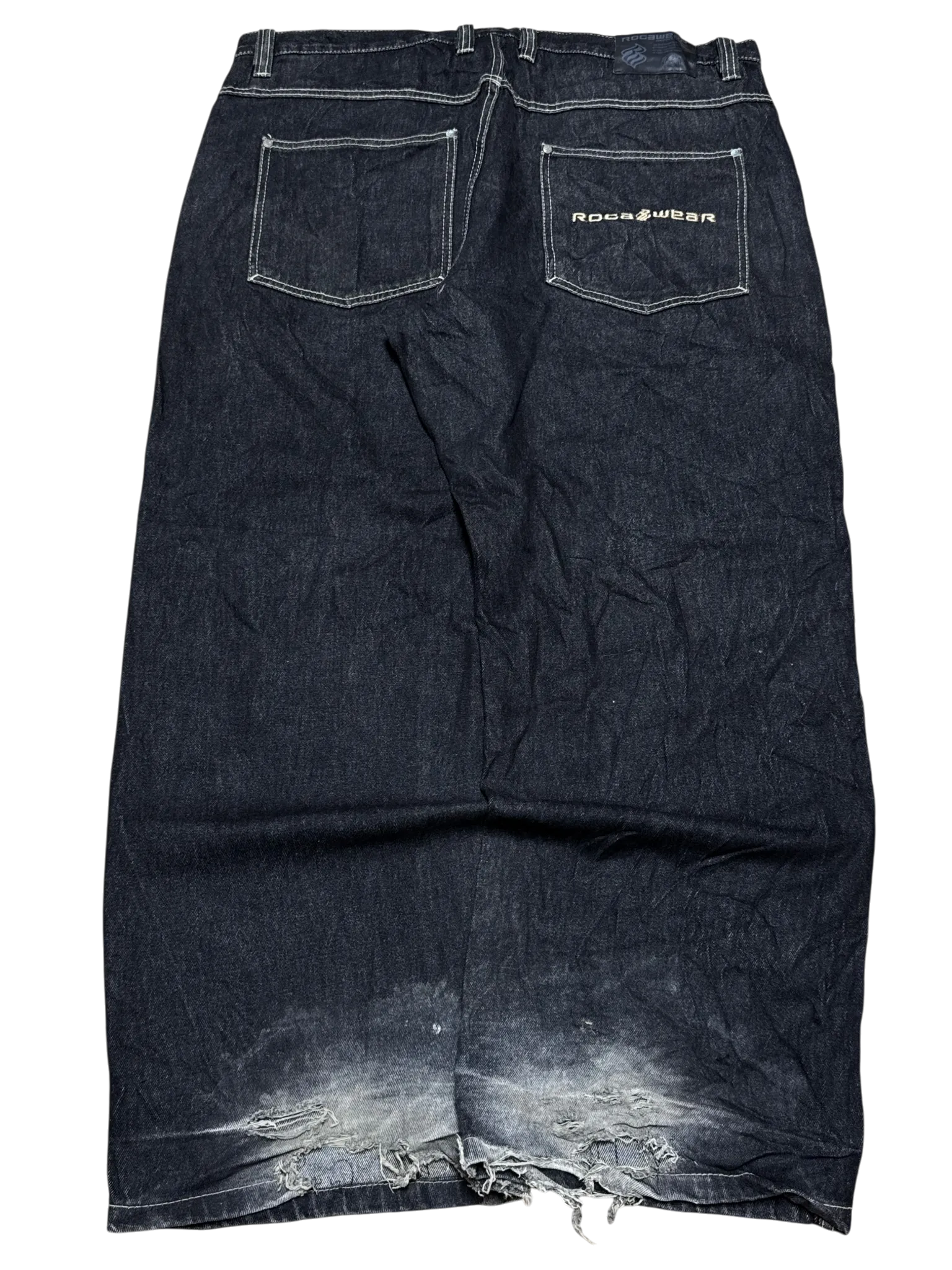 [V0930] Vintage y2k / 2000s Rocawear schwarze baggy jeans