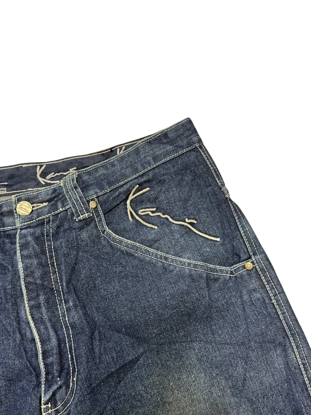 [V0940] Vintage y2k / 2000s Karl Kani marineblaue baggy jeans