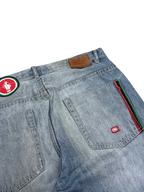 [V0942] Vintage y2k / 2000s Ecko blaue baggy jeans (Fight The Power)