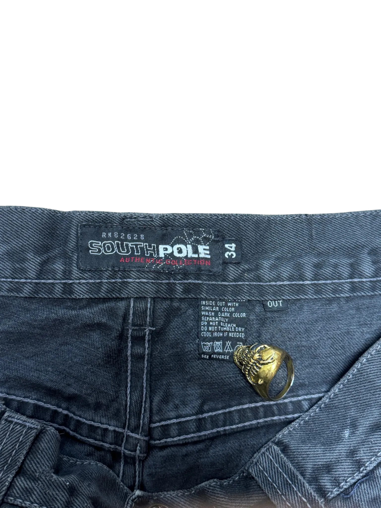 [V0955] Vintage y2k / 2000s Southpole schwarze baggy jeans