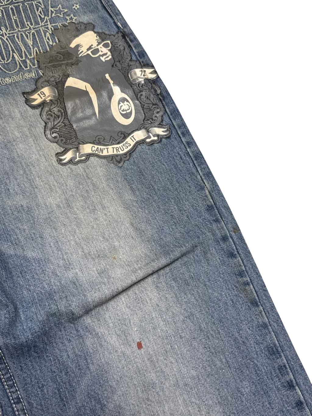 [V0942] Vintage y2k / 2000s Ecko blaue baggy jeans (Fight The Power)