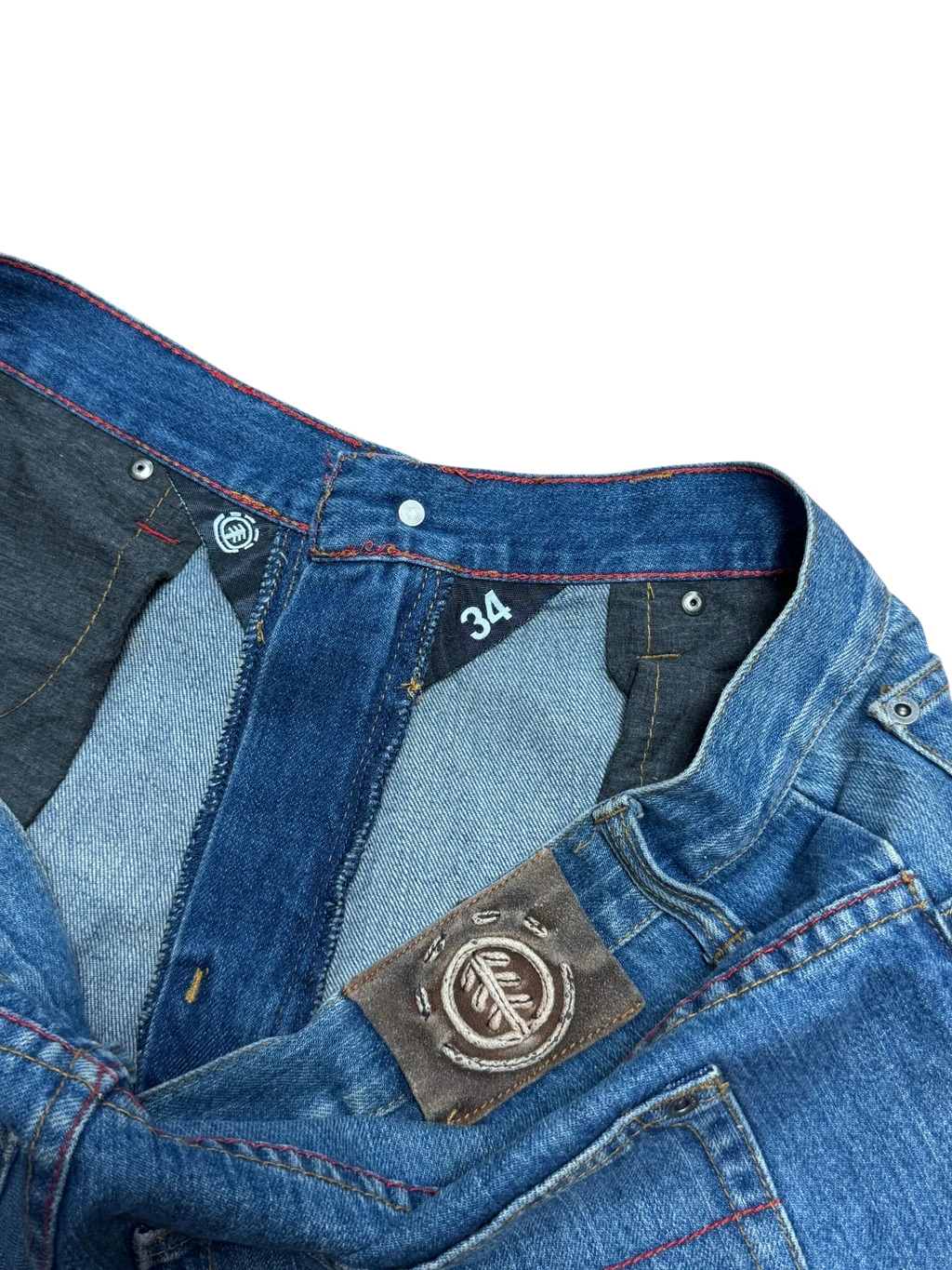 [V0915] Vintage y2k / 2000s Elements blaue baggy jeans