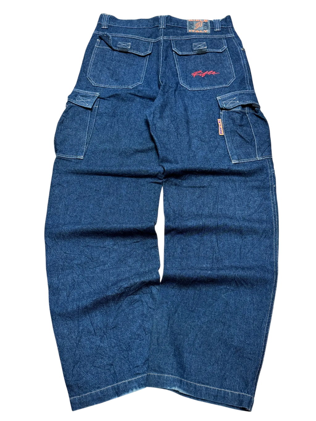 [V0899] Vintage y2k / 2000s Rifle marineblaue baggy jeans