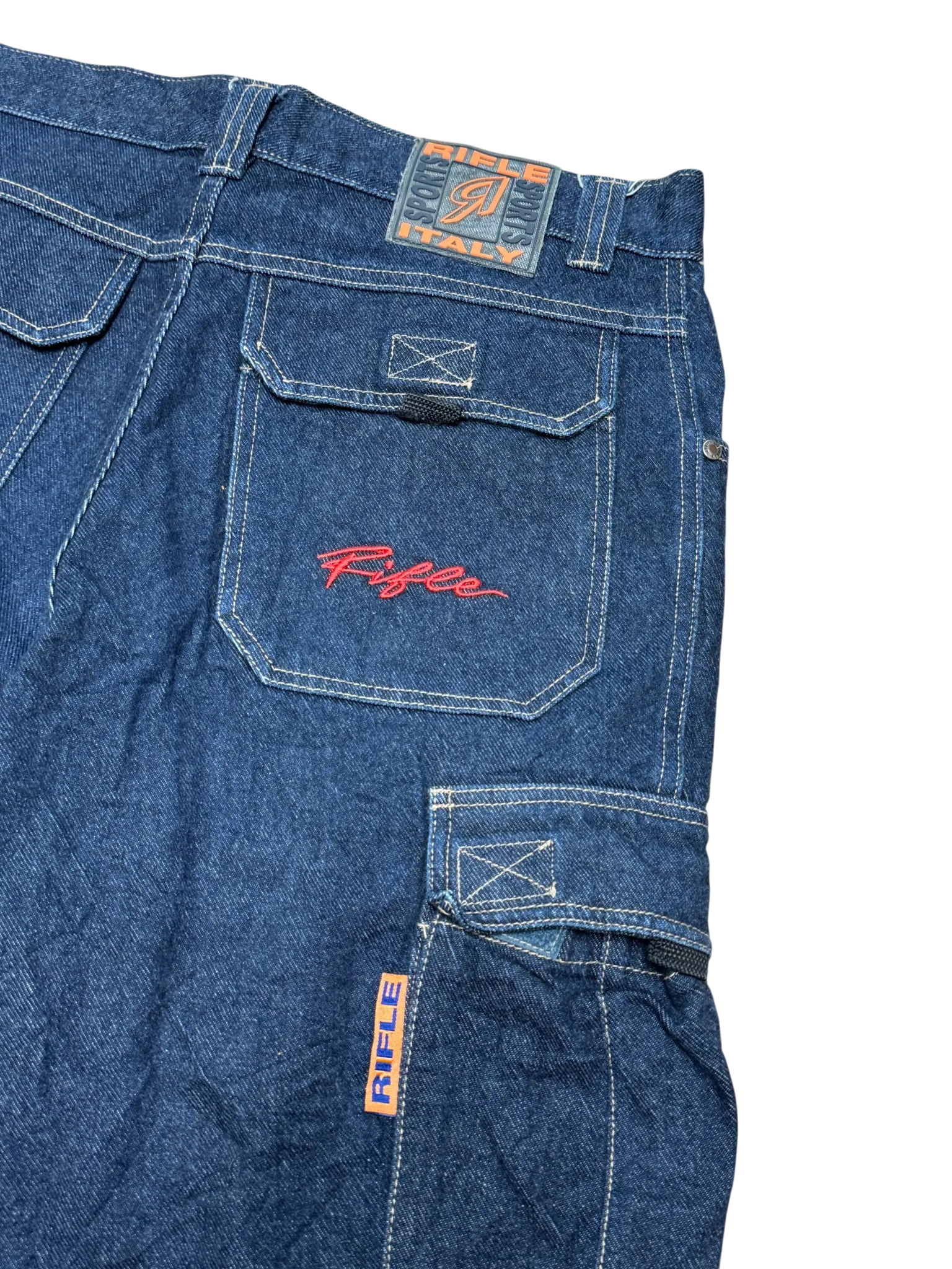 [V0899] Vintage y2k / 2000s Rifle marineblaue baggy jeans