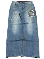 [V0942] Vintage y2k / 2000s Ecko blaue baggy jeans (Fight The Power)