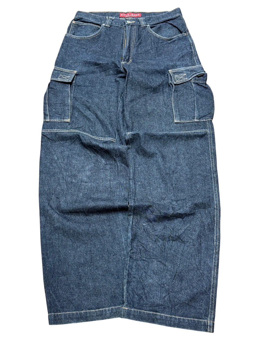 [V0899] Vintage y2k / 2000s Rifle marineblaue baggy jeans