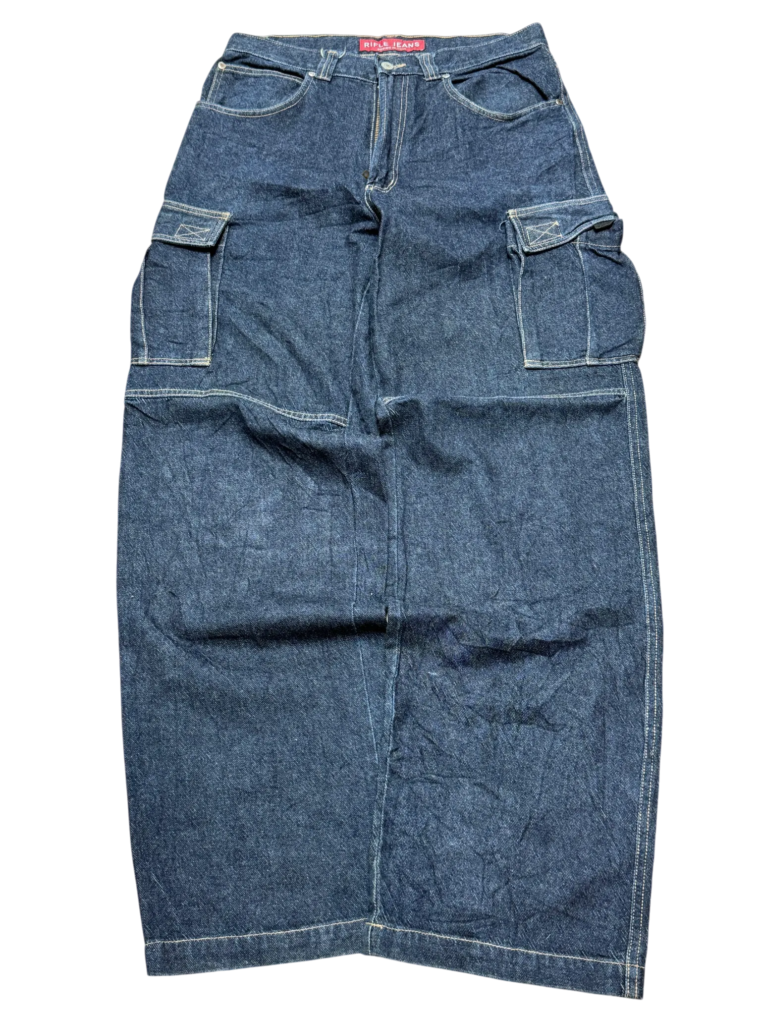 [V0899] Vintage y2k / 2000s Rifle marineblaue baggy jeans