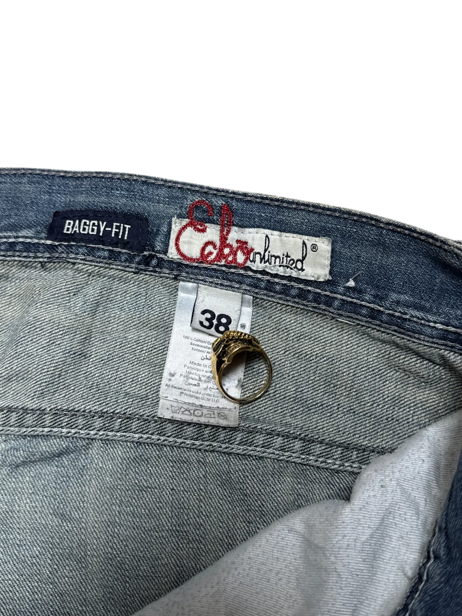 [V0943] Vintage y2k / 2000s Ecko blaue baggy jeans