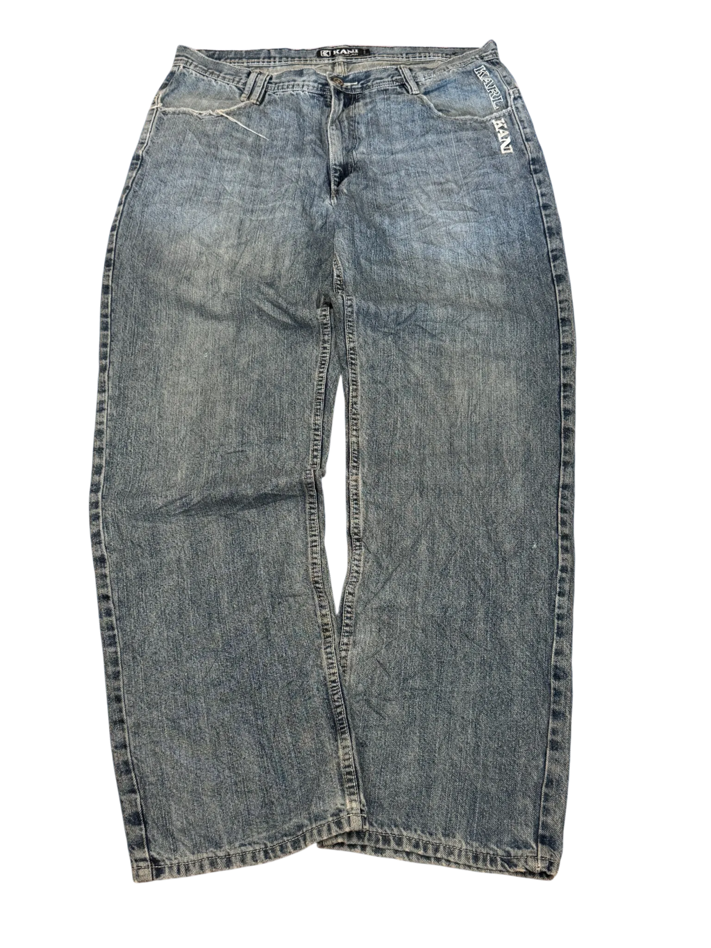 [V0938] Vintage y2k / 2000s Karl Kani blaue baggy jeans