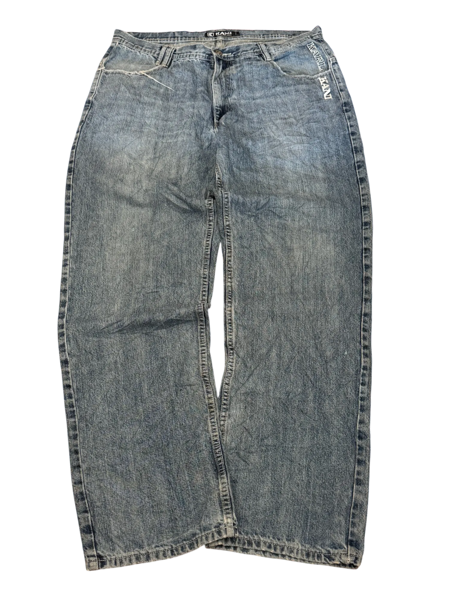 [V0938] Vintage y2k / 2000s Karl Kani blaue baggy jeans