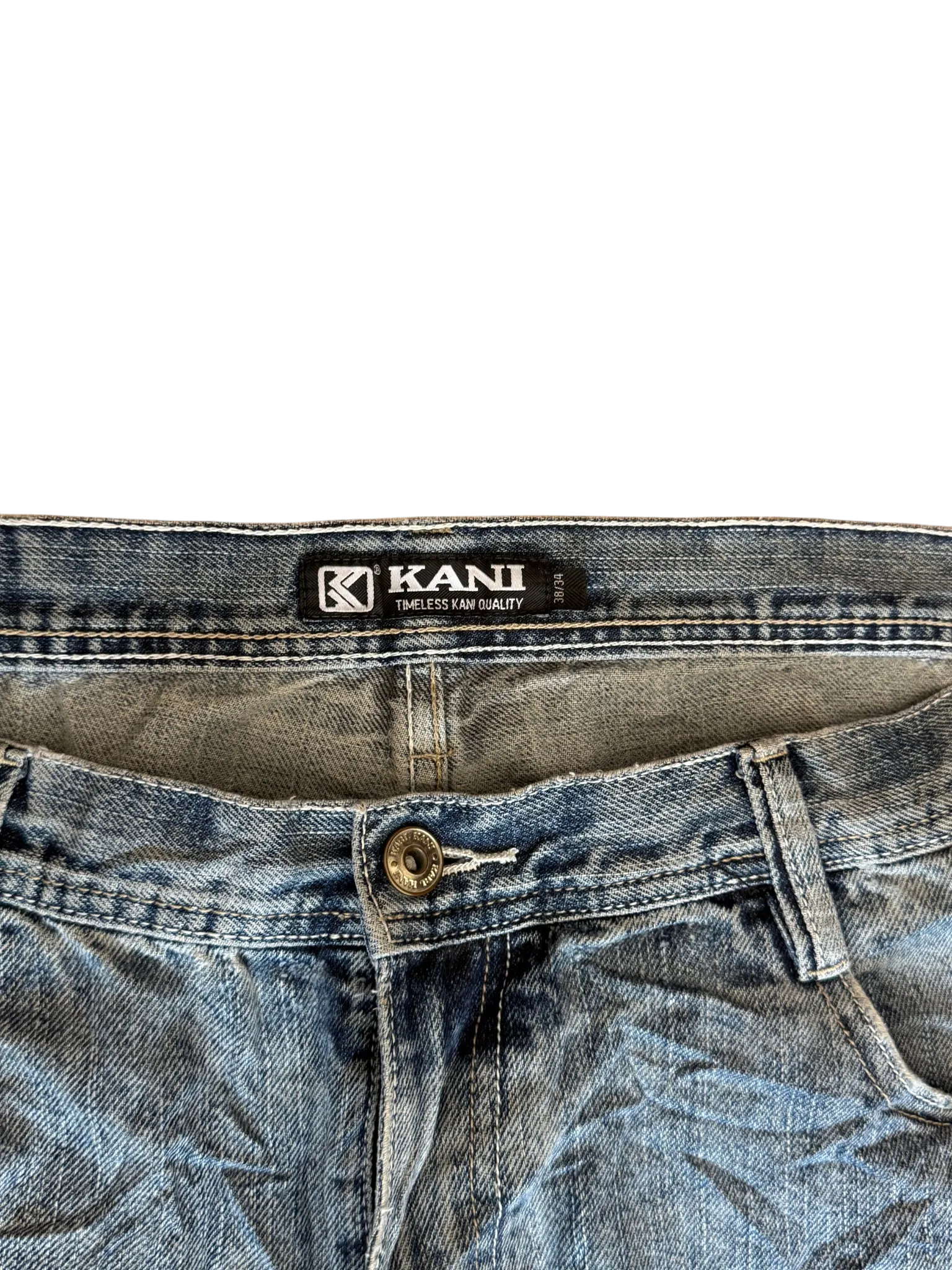 [V0938] Vintage y2k / 2000s Karl Kani blaue baggy jeans