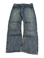 [V0194] Vintage y2k Subscribe blaue straight jeans