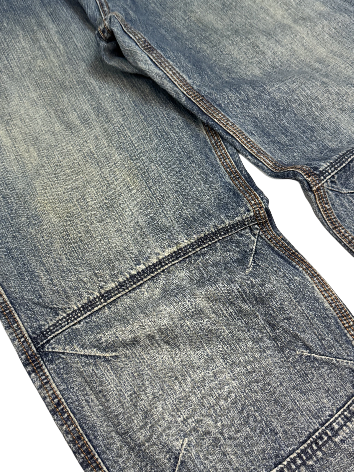 [V0194] Vintage y2k Subscribe blaue straight jeans