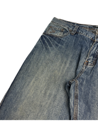 [V0194] Vintage y2k Subscribe blaue straight jeans