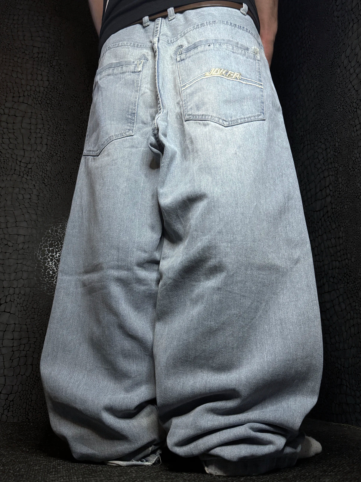 [V0312] Vintage y2k Joker blauwe baggy jeans