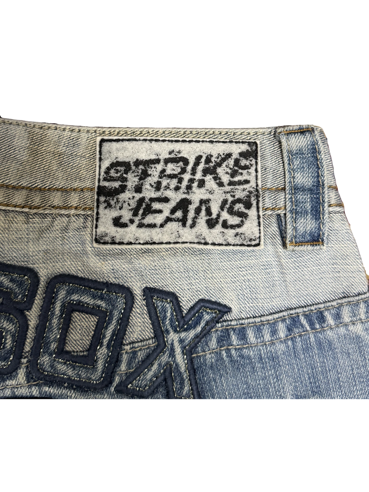 [V0314] Vintage y2k Strike blaue straight jeans