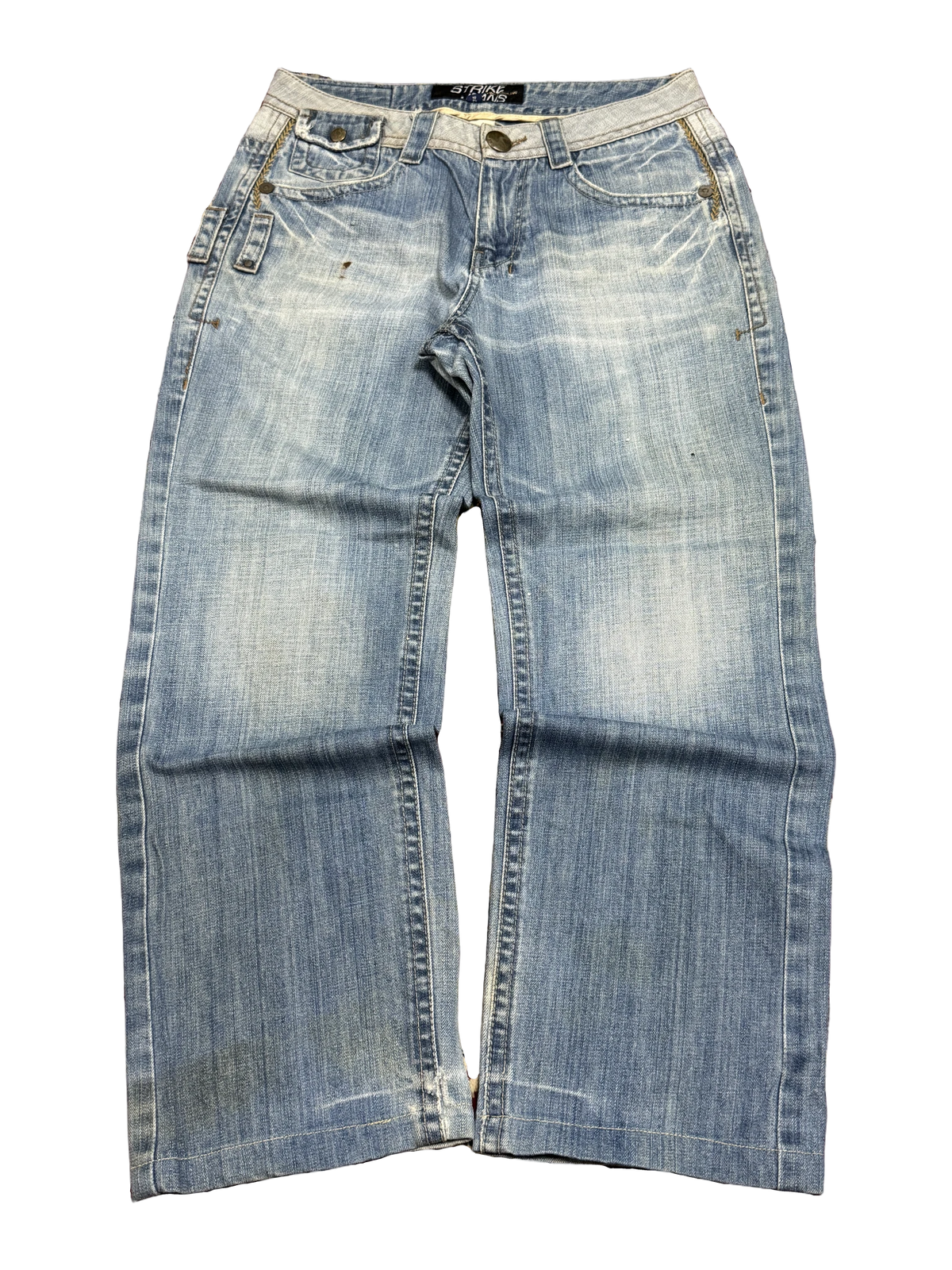 [V0314] Vintage y2k Strike blaue straight jeans
