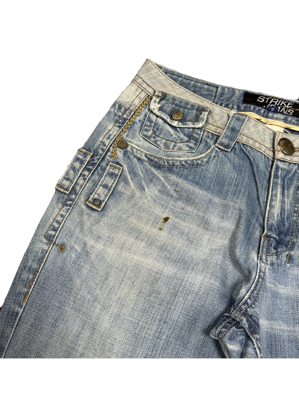 [V0314] Vintage y2k Strike blaue straight jeans