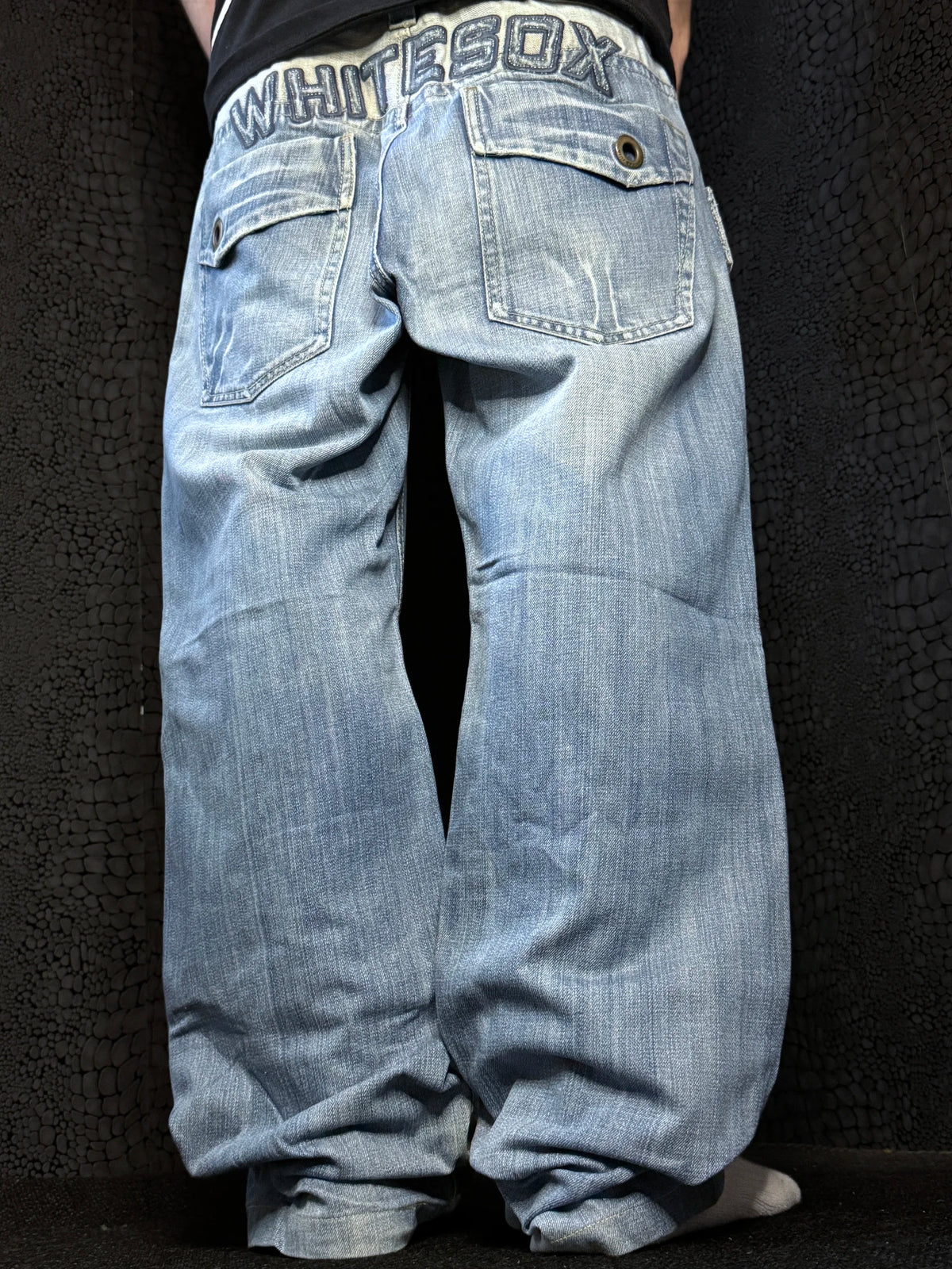 [V0314] Vintage y2k Strike blaue straight jeans