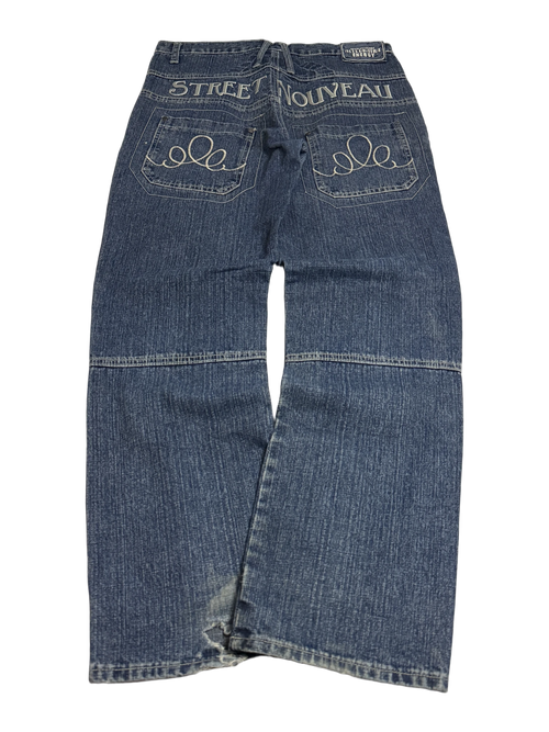 [V0331] Vintage y2k Mido blaue straight jeans