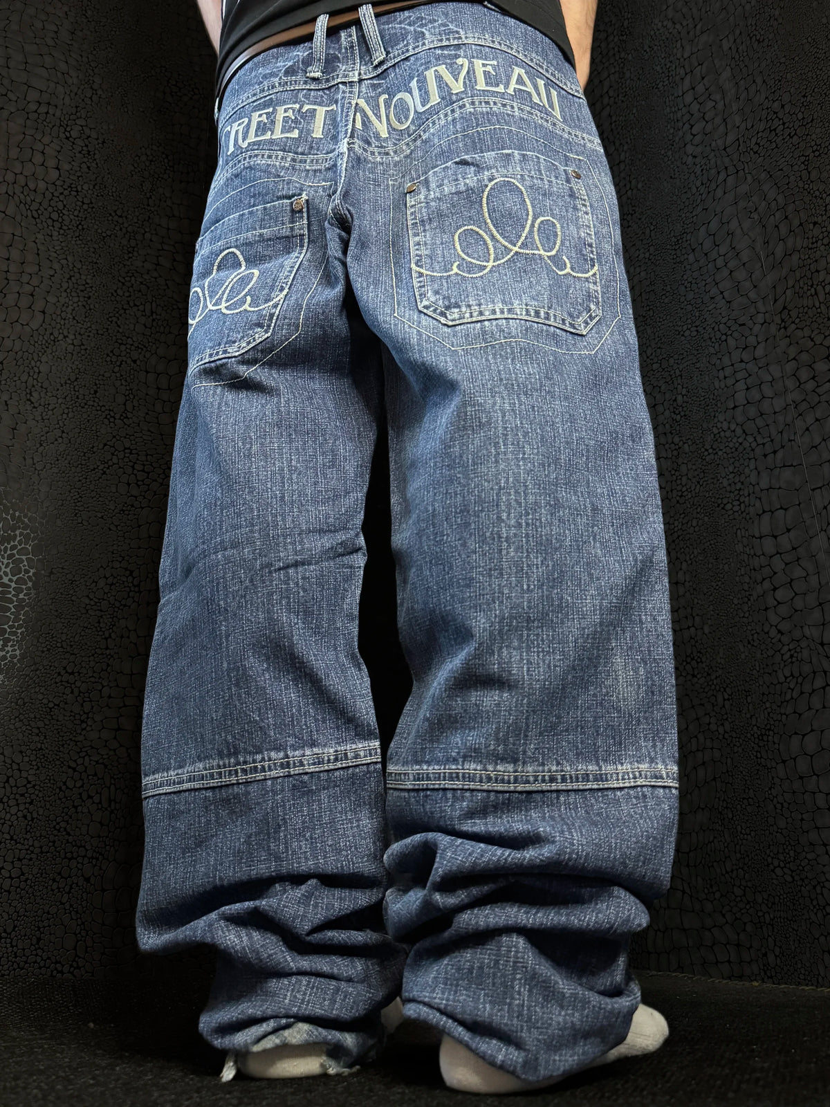 [V0331] Vintage y2k Mido blaue straight jeans