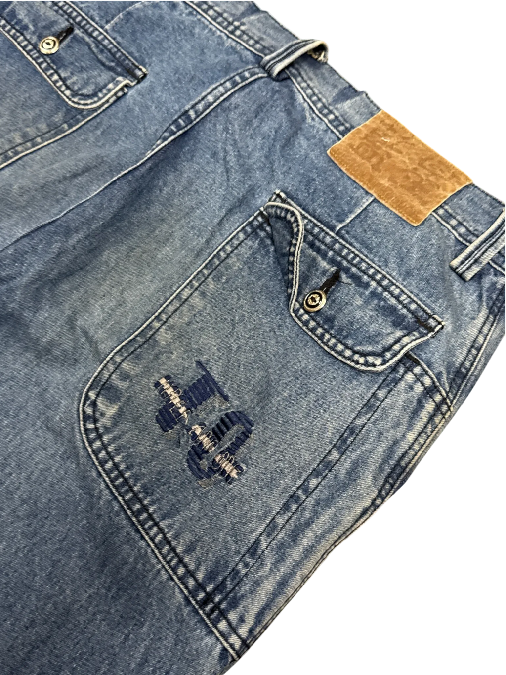 [V0338] Vintage y2k Three And One blaue baggy jeans
