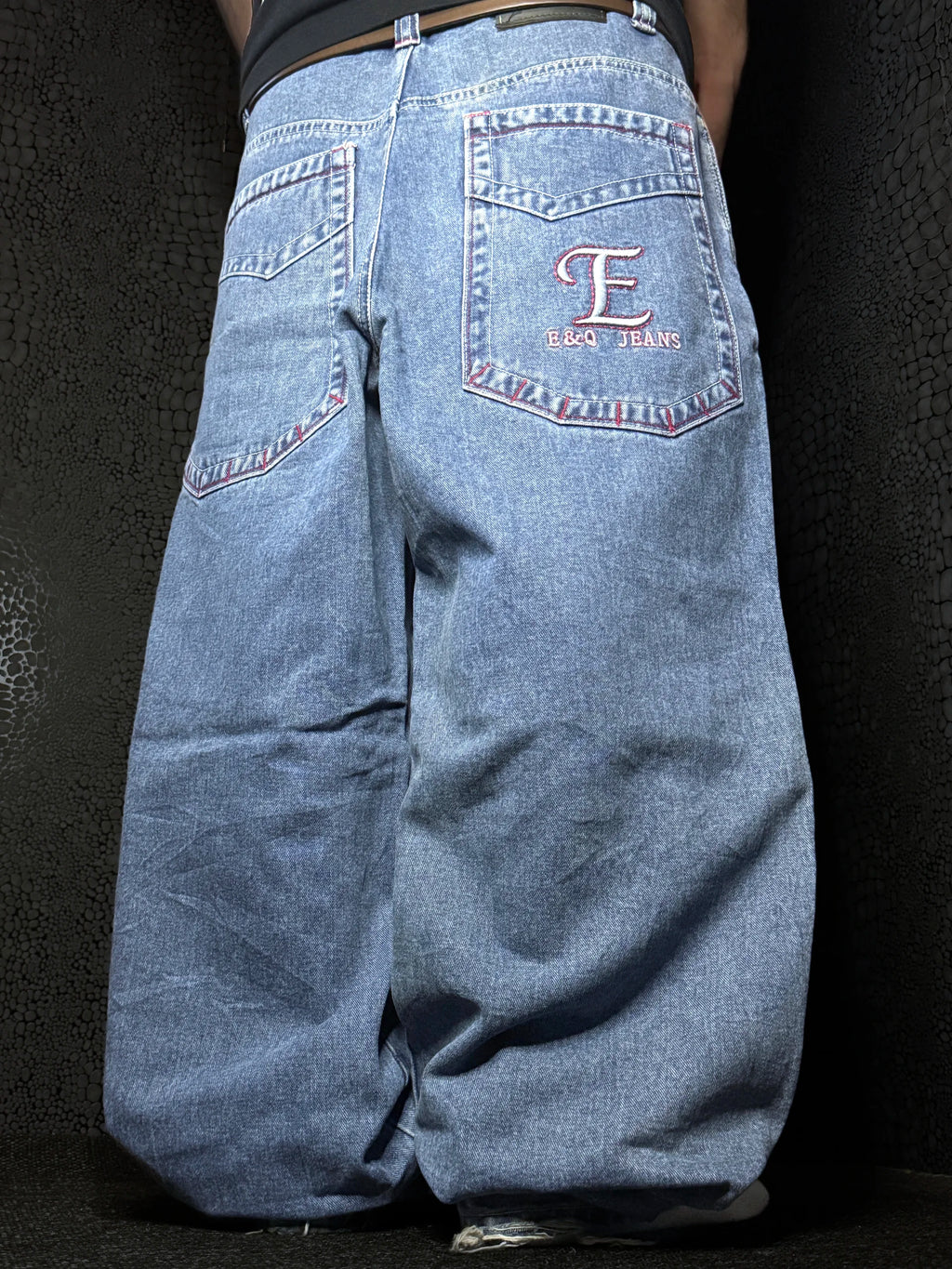 [V0470] Vintage y2k E&Q blu baggy jeans