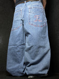 [V0470] Vintage y2k E&Q blu baggy jeans