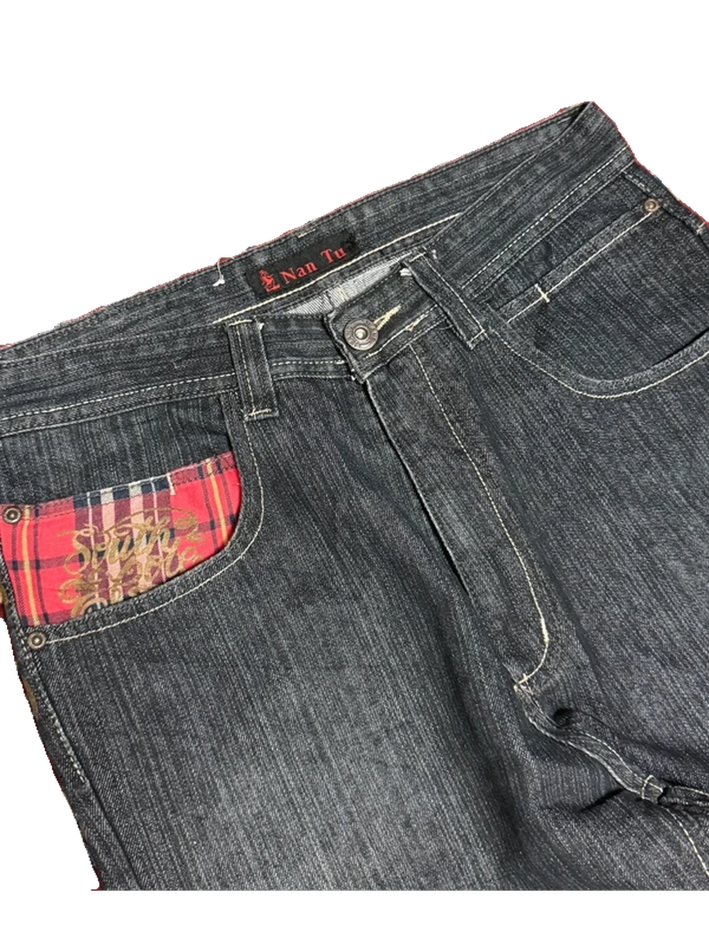 [V0557] Vintage y2k Nantu marineblaue straight jeans