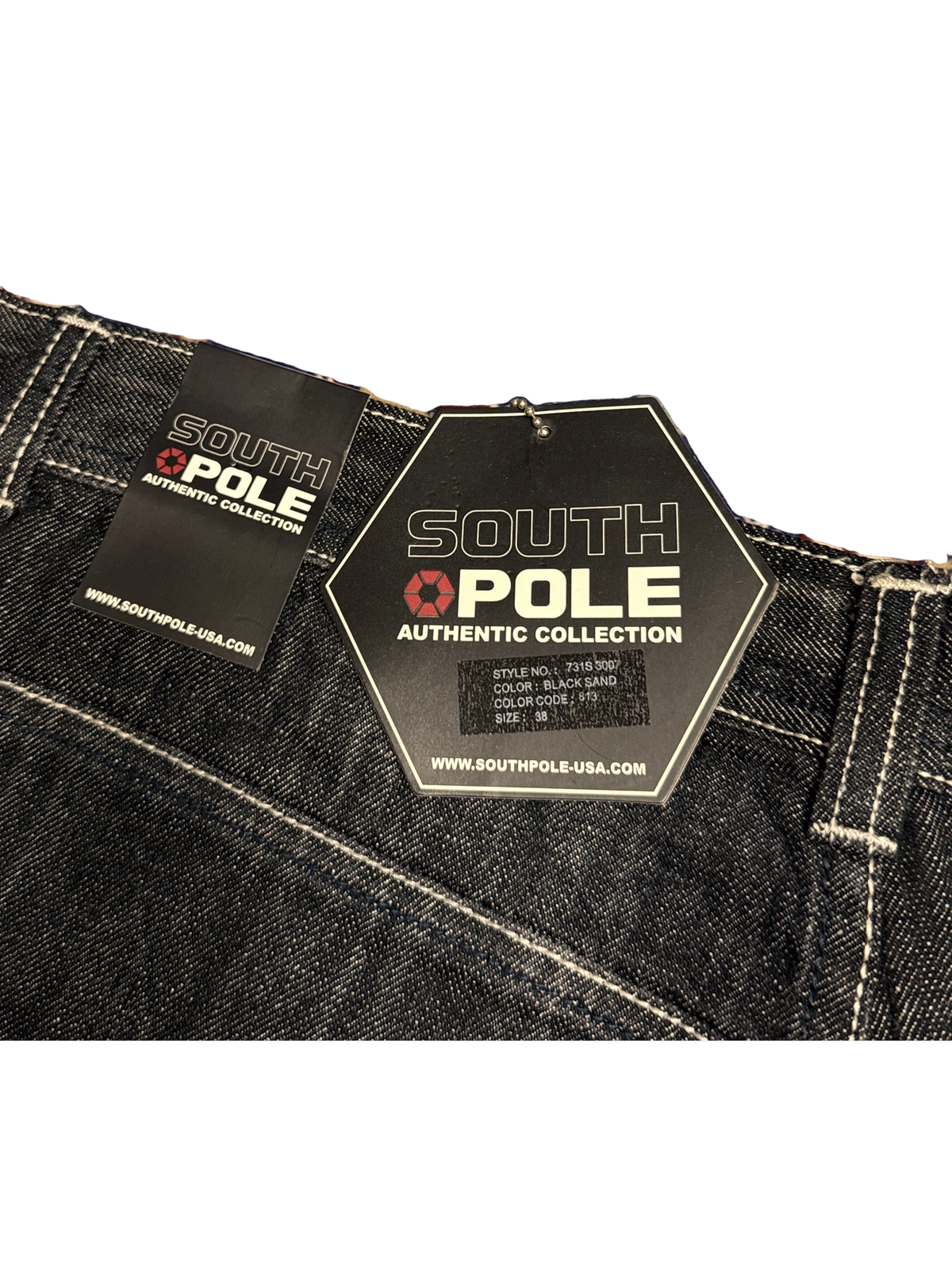 [V0654] Vintage y2k Southpole marineblaue baggy jeans (NWT)