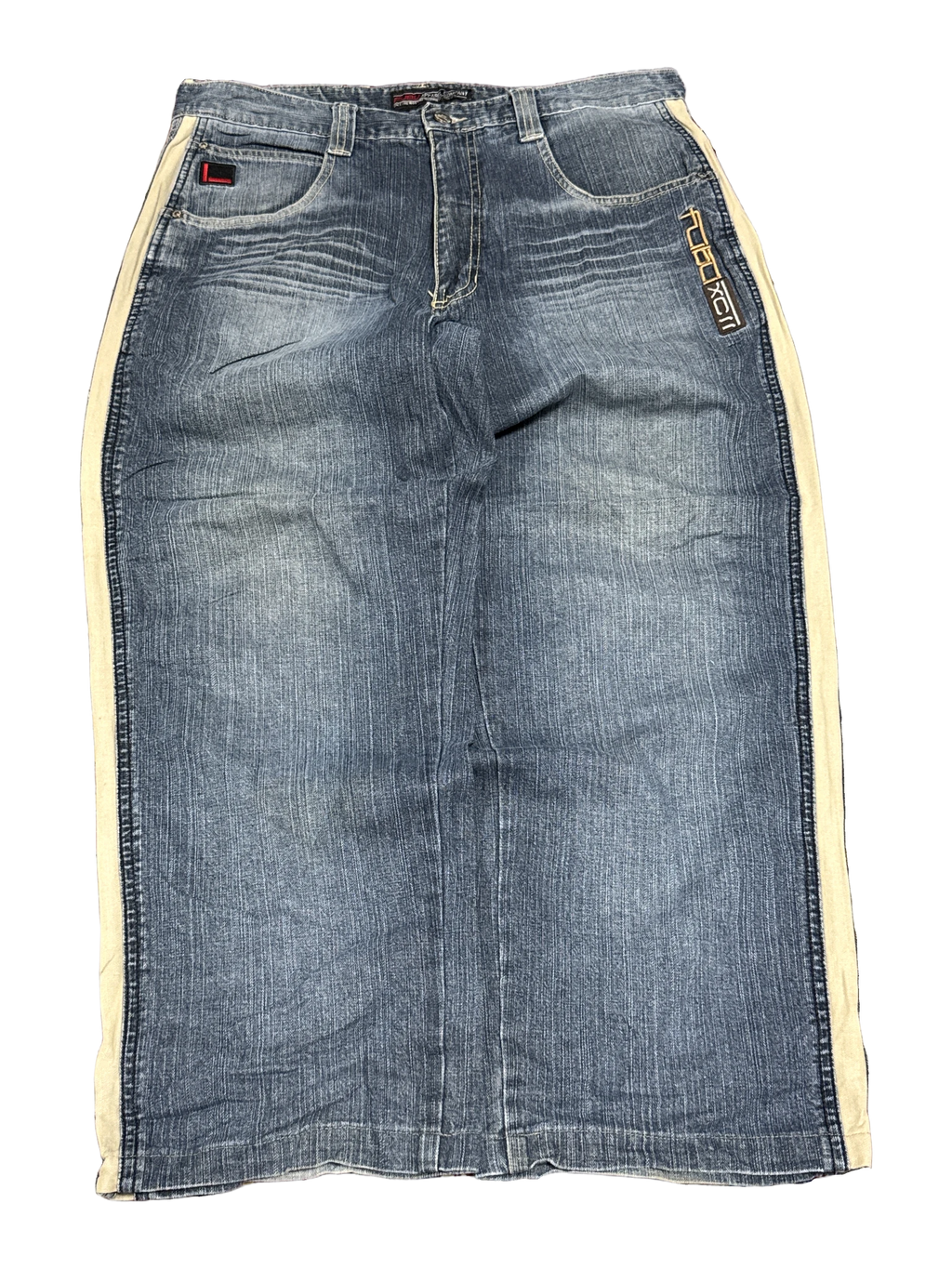 [V0681] Vintage y2k Fubu bleu baggy jeans