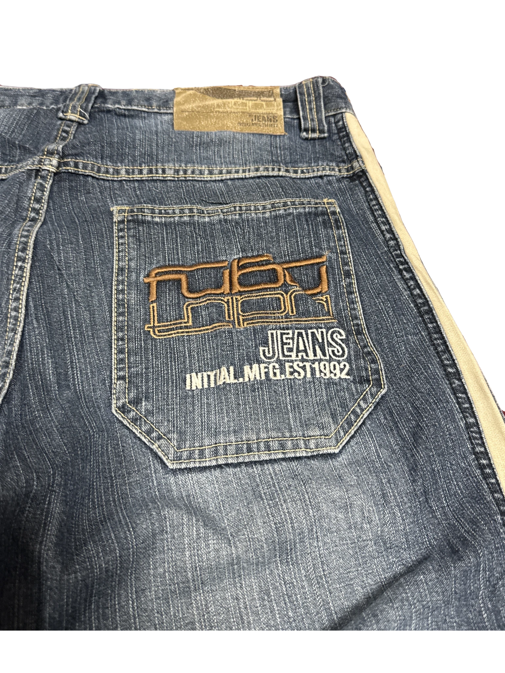 [V0681] Vintage y2k Fubu bleu baggy jeans