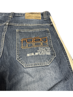 [V0681] Vintage y2k Fubu bleu baggy jeans